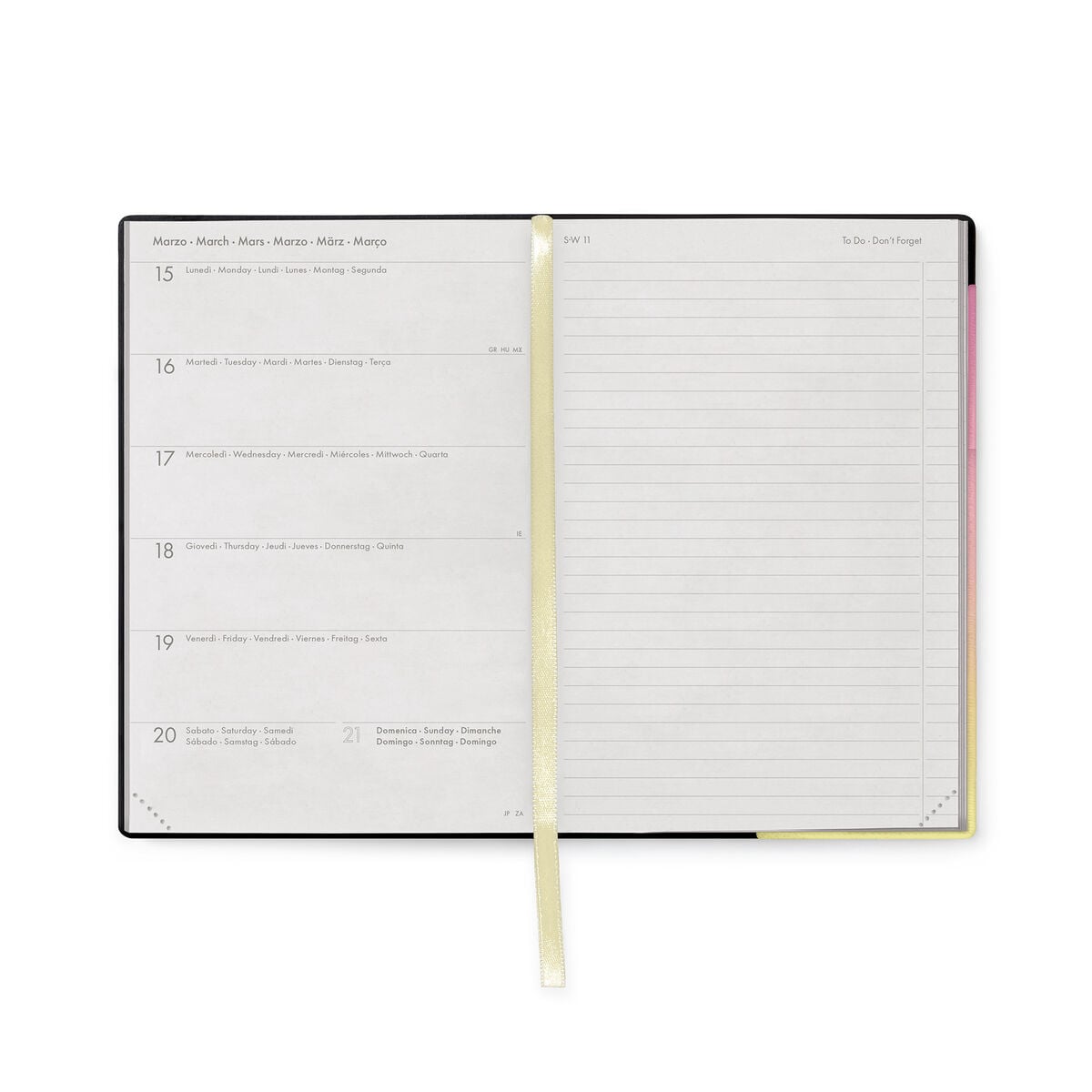 Legami - 12-Month Medium Weekly Diary Notebook 2027 - Sunrise Lover