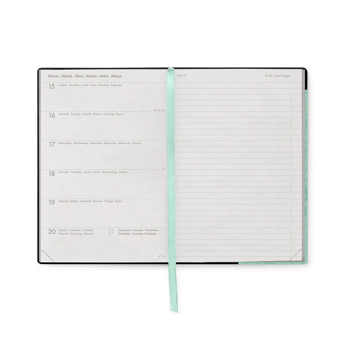 Legami - 12-Month Medium Weekly Diary with Notebook 2027 - Botanic Garden