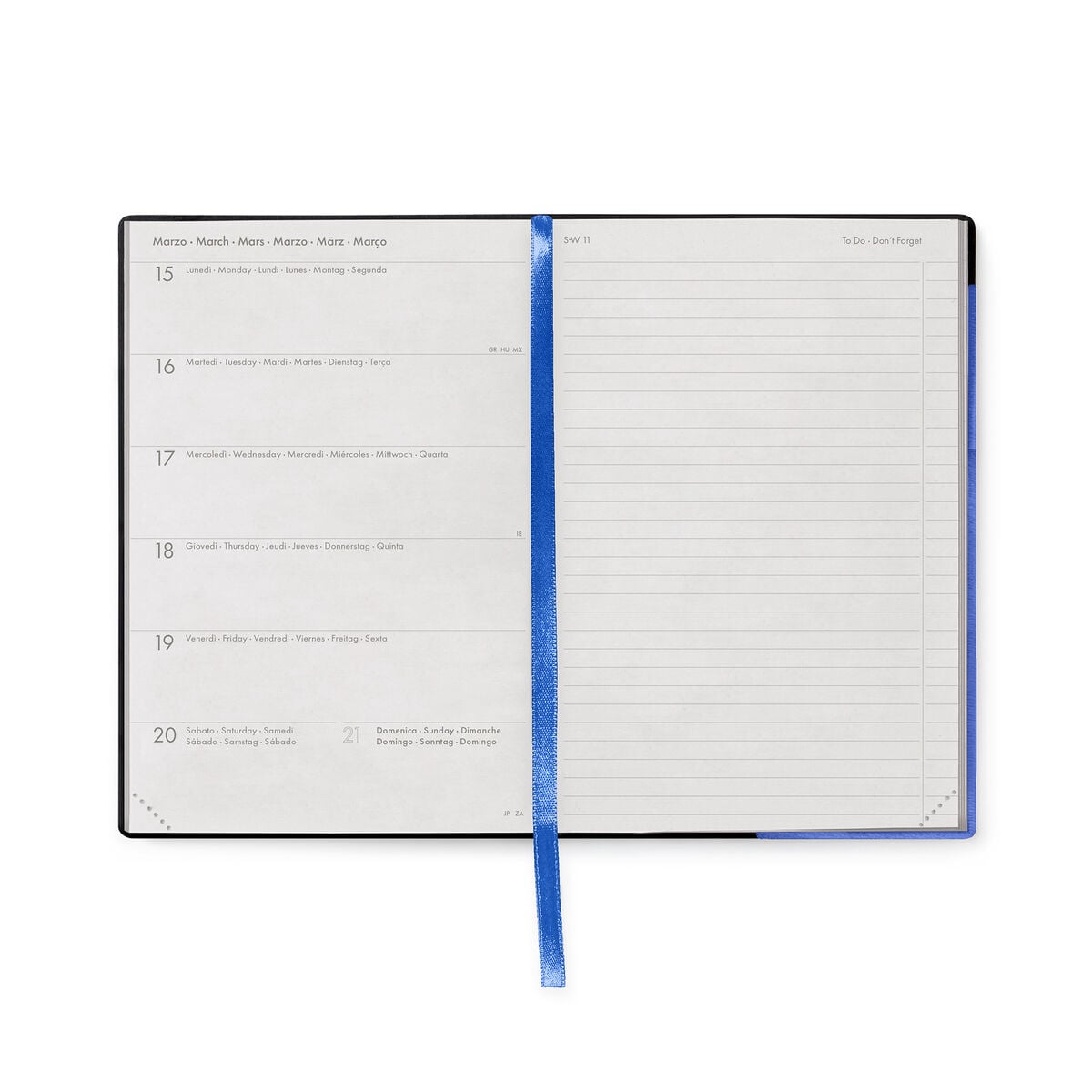 Legami - 12-Month Medium Weekly Günlük ile Defter 2027 - Eclectic Blue