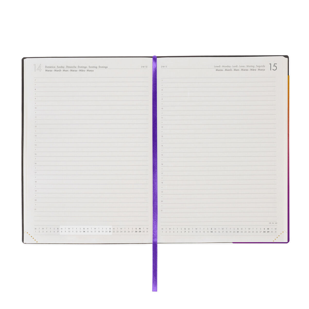Legami - 12-Month Large Daily Planner 2027 - Sunset Vibes