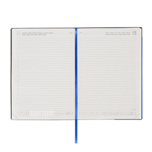 Legami - 12-Month Large Daily Planner 2027 - Eclectic Blue