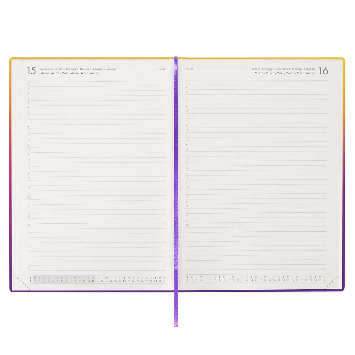 Legami - 13-Month Maxi Daily Planner 2027 - Sunset Vibes