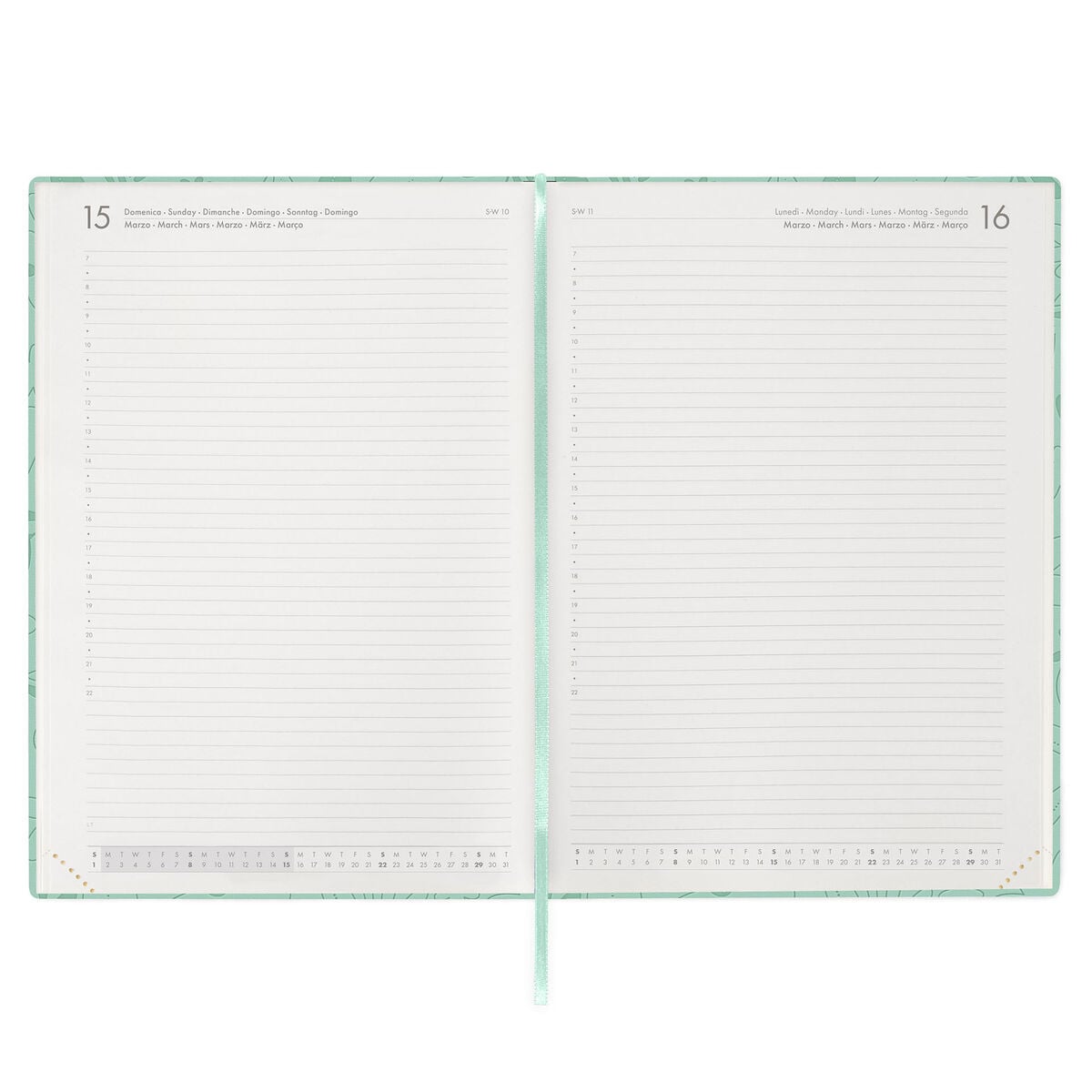 Legami - 13-Month Maxi Daily Planner 2027 - Botanic Garden