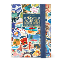 Legami - 12-Month Weekly Photo Diary Mini 2027 - Travel Stickers