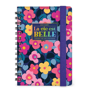 Legami - 12-Month Weekly Planner - Small Spiral-Bound 2027 - Flowers