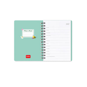 Legami - 12-Month Weekly Diary - Small Spiral-Bound 2027 - Bee