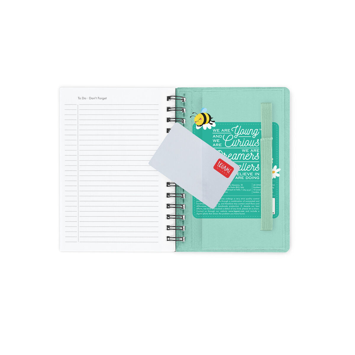 Legami - 12-Month Weekly Diary - Small Spiral-Bound 2027 - Bee