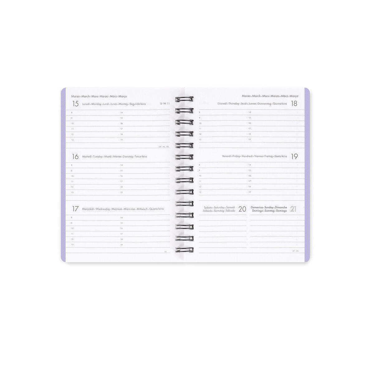 Legami - 12-Month Weekly Planner - Small Spiral-Bound 2027 - Daisy