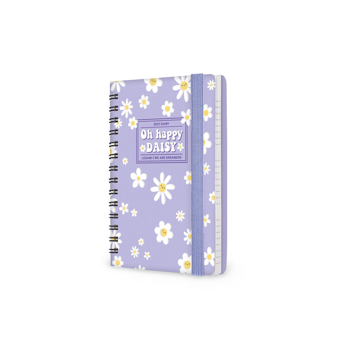 Legami - 12-Month Weekly Planner - Small Spiral-Bound 2027 - Daisy
