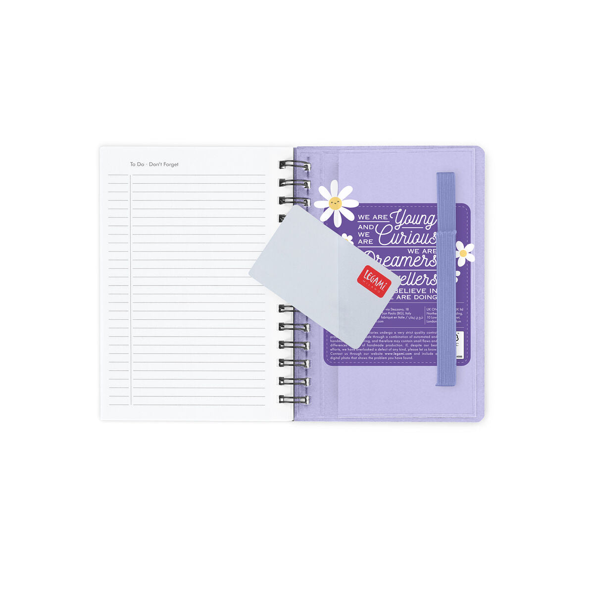 Legami - 12-Month Weekly Planner - Small Spiral-Bound 2027 - Daisy