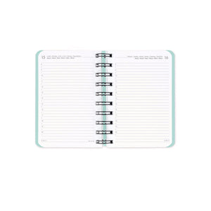 Legami - 12-Month Small Spiral-Bound Daily Planner 2027 - Kitty Bubble Tea