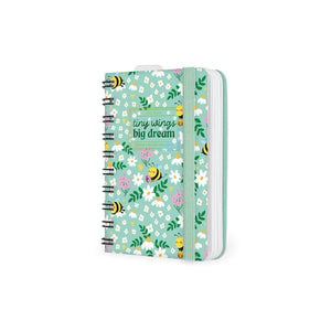 Legami - 12-Month Small Spiral-Bound Daily Planner 2027 - Bee