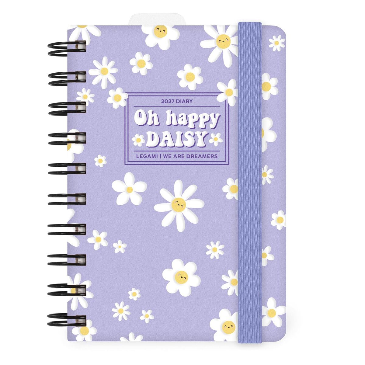 Legami - 12-Month Küçük Spiral-Bound Daily Günlük 2027 - Daisy