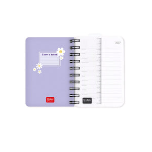 Legami - 12-Month Küçük Spiral-Bound Daily Günlük 2027 - Daisy