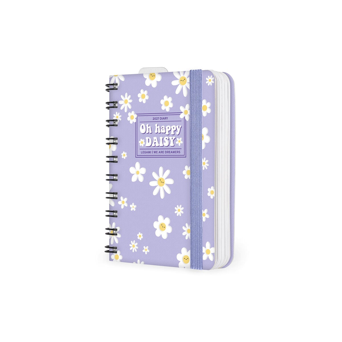 Legami - 12-Month Küçük Spiral-Bound Daily Günlük 2027 - Daisy