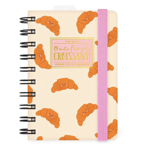 Legami - 12-Month Small Spiral-Bound Daily Planner 2027 - Croissant