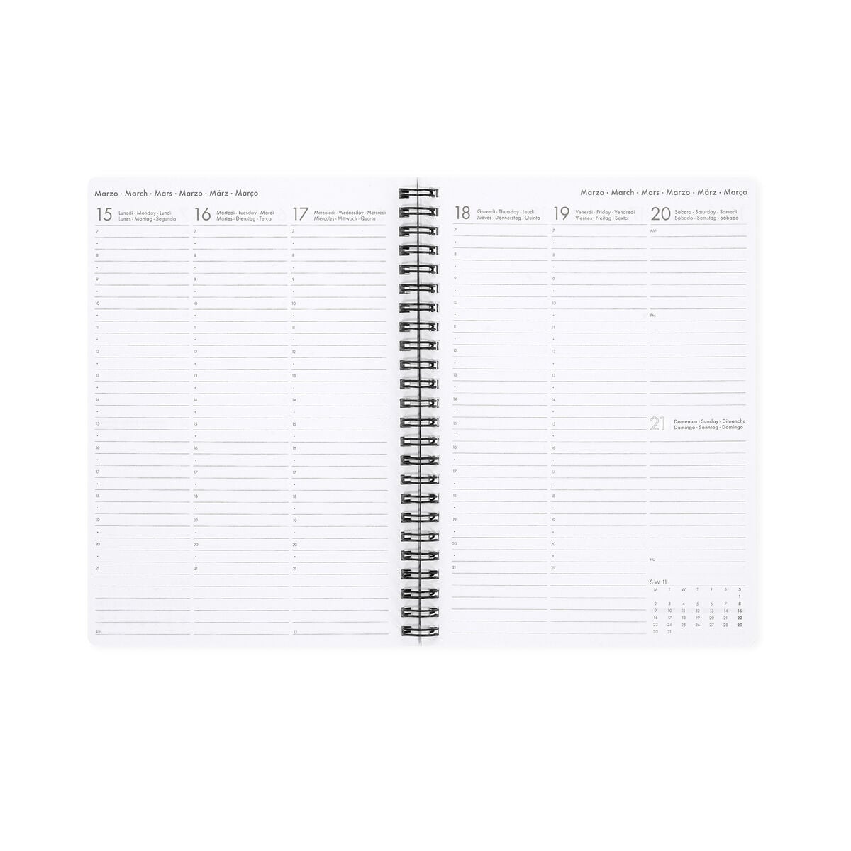 Legami - 12-Month Large Spiral-Bound Weekly Planner 2027 - Flowers