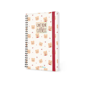 Legami - 12-Month Large Spiral-Bound Weekly Planner 2027 - Teddy Bear White