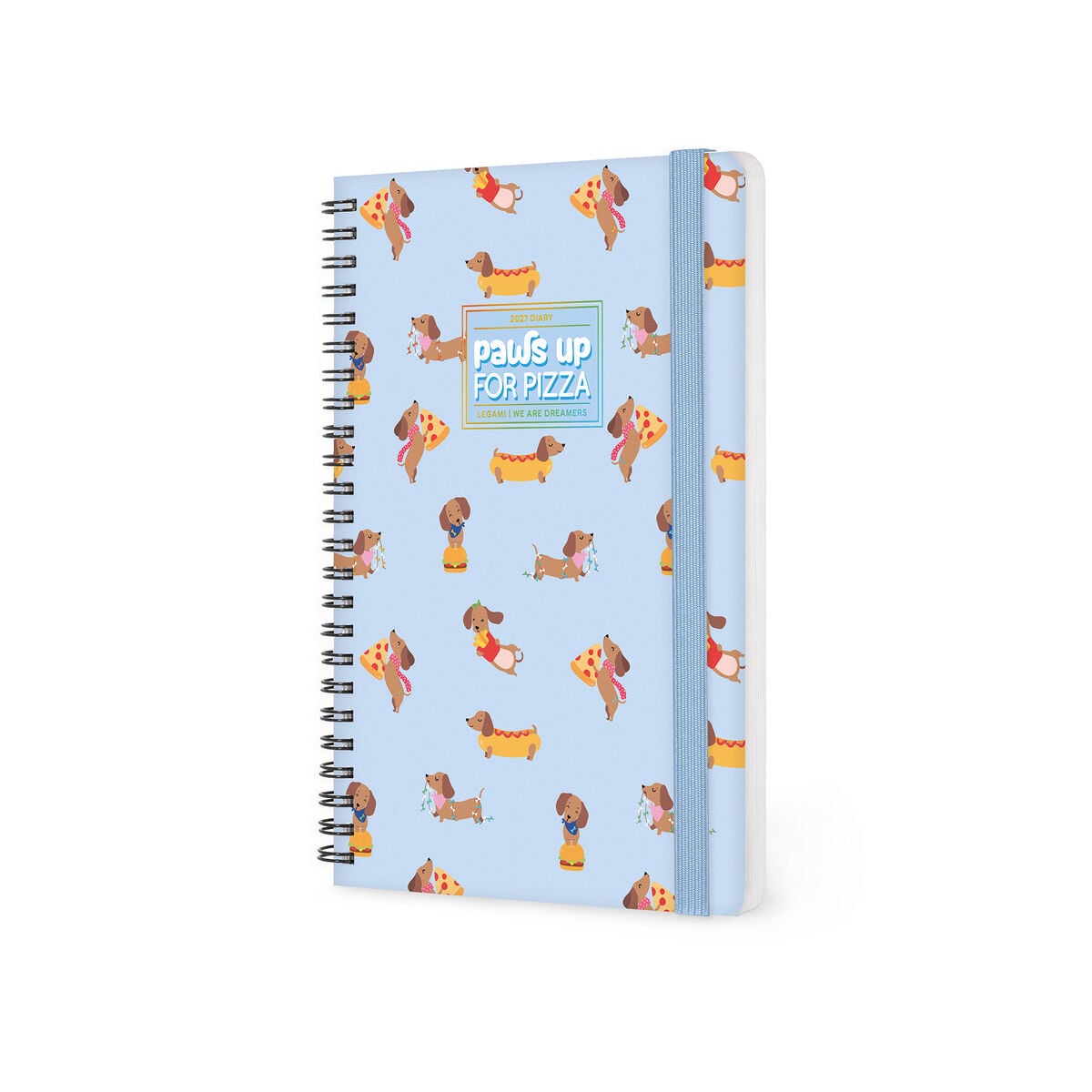 Legami - 12-Month Large Spiral-Bound Weekly Planner 2027 - Dachsund