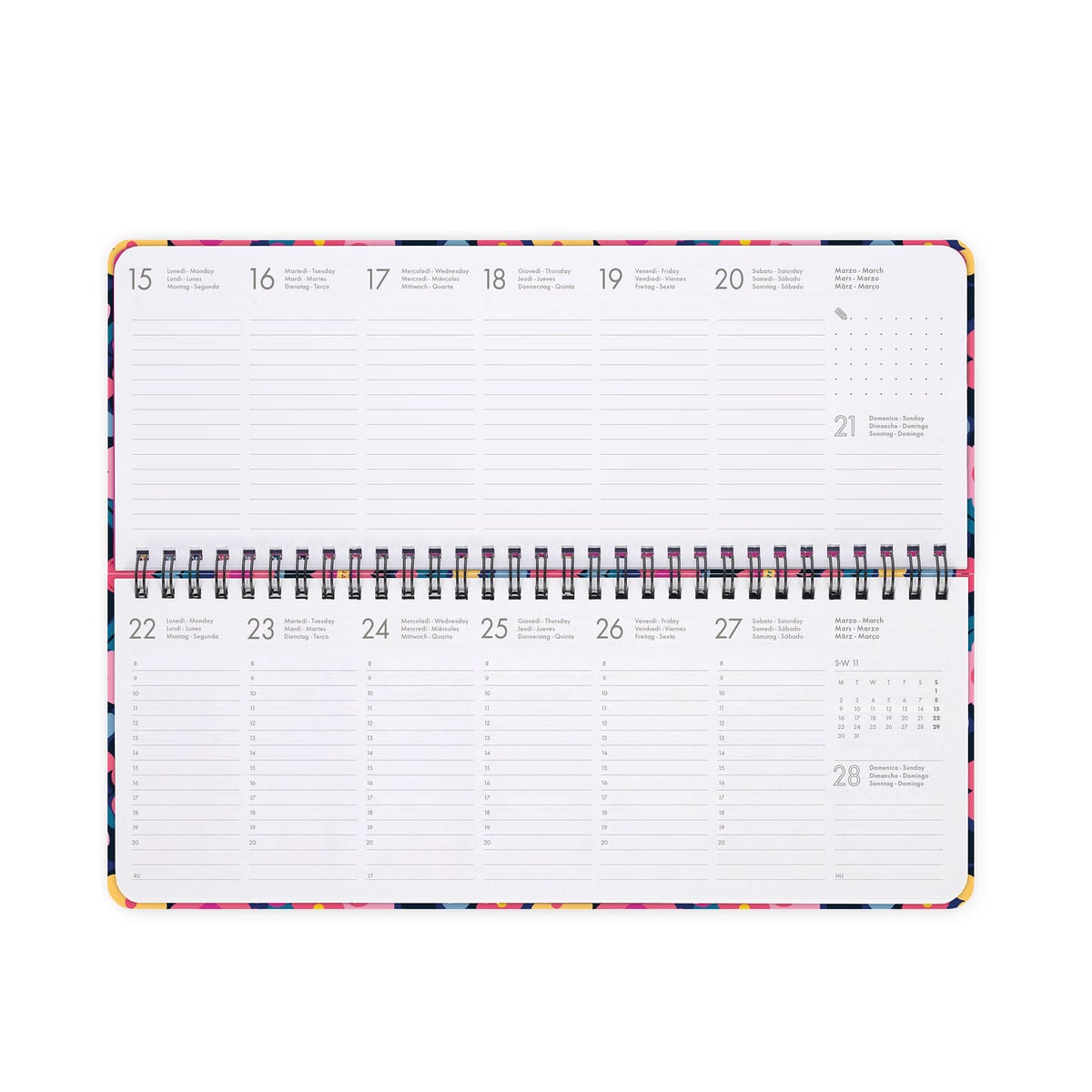 Legami - 12-Month Desk Planner 2027 - Çiçekler