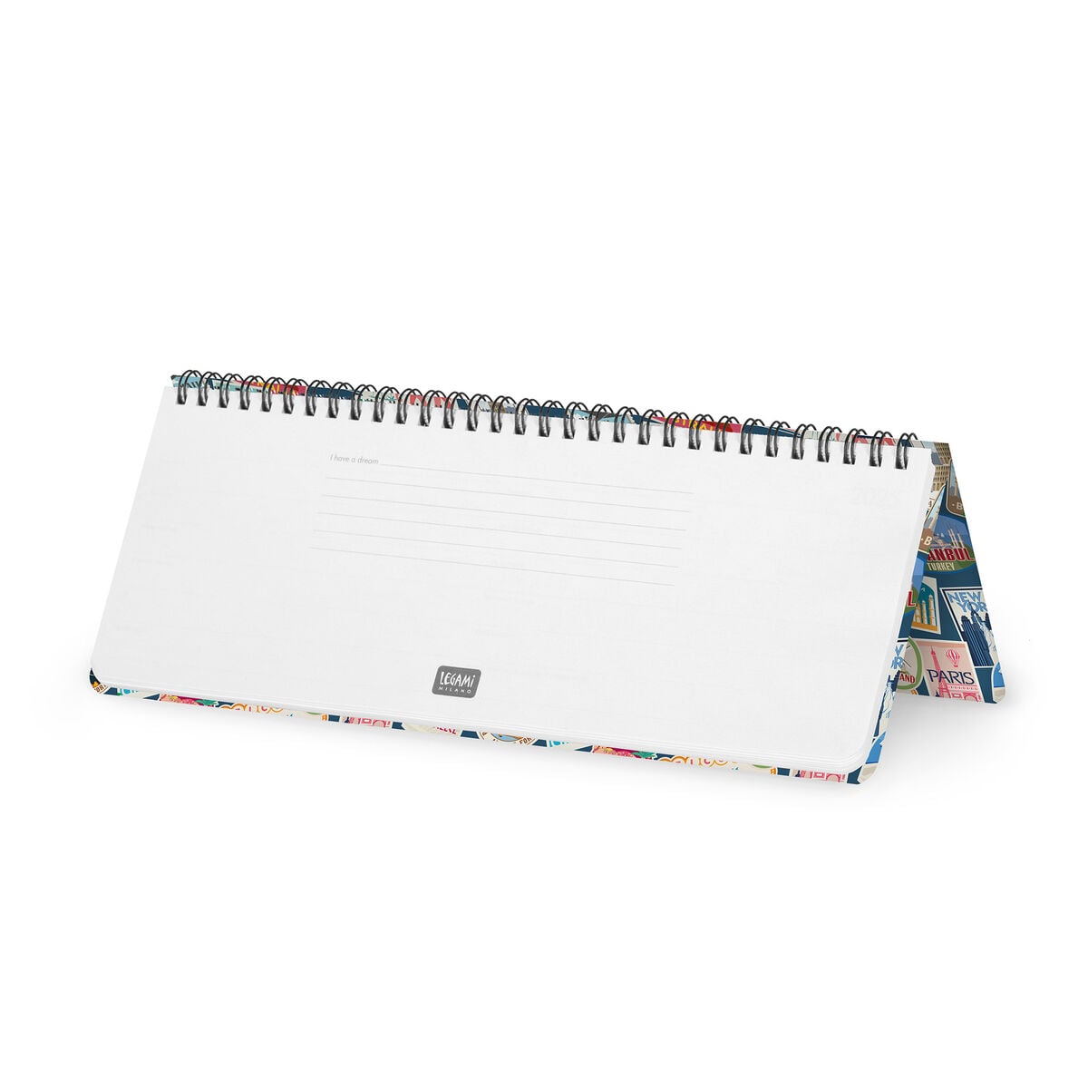 Legami - 12-Month Desk Planner 2027 - Seyahat Stickers