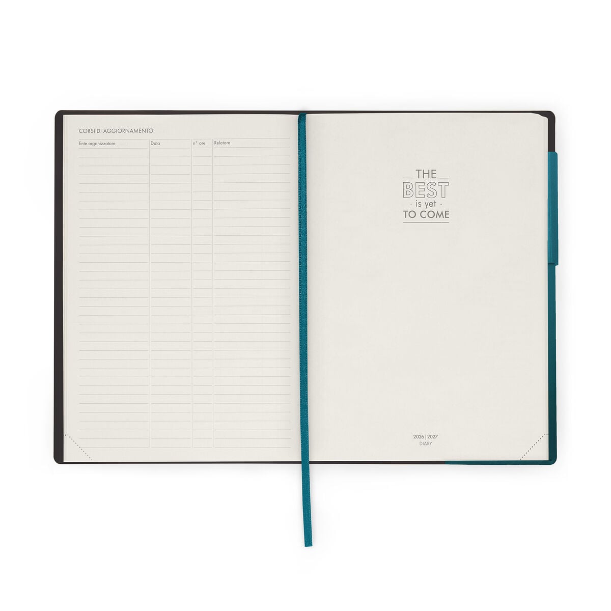 Legami - 13-Month Weekly Günlük Teachers 2026/2027 - Deep Teal