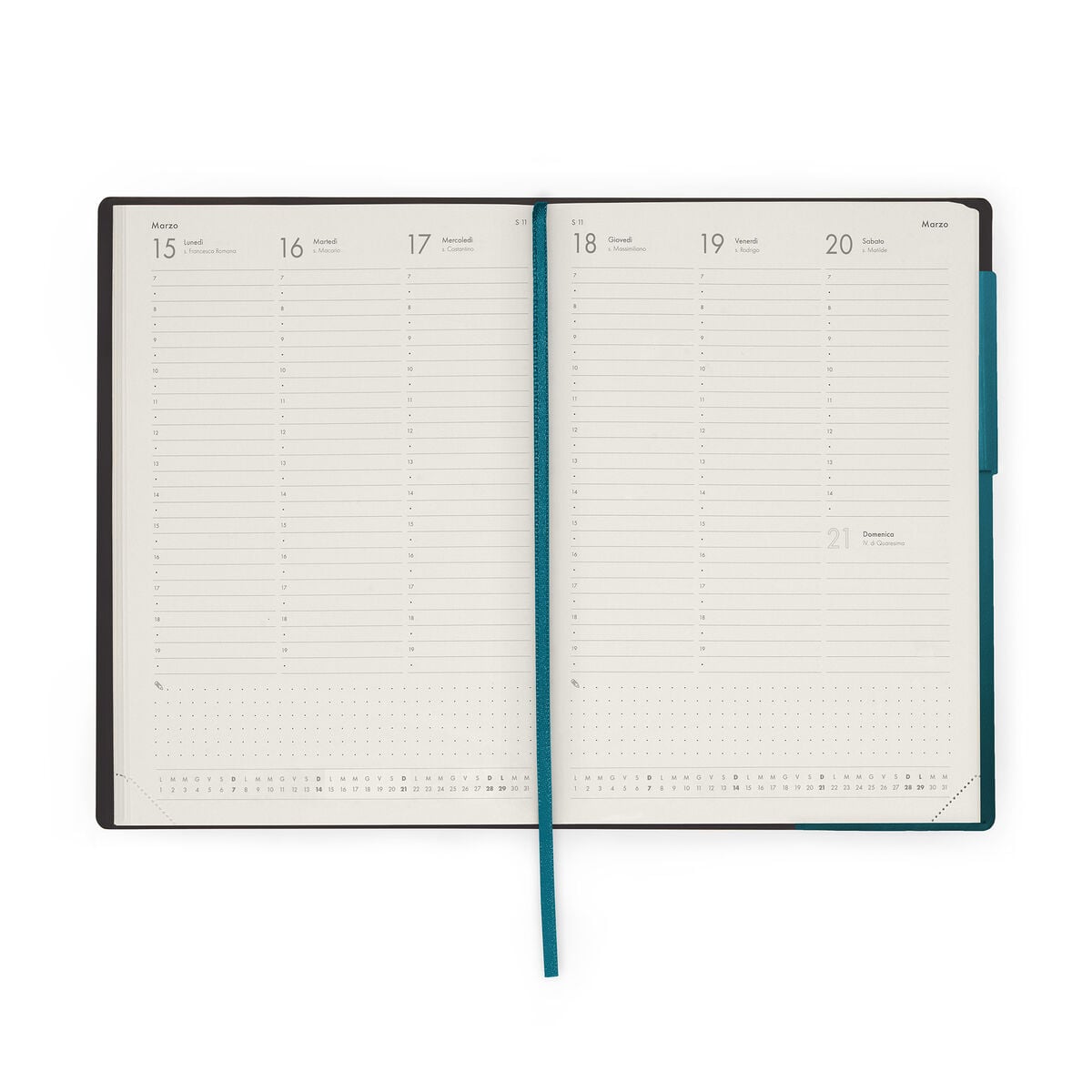 Legami - 13-Month Weekly Günlük Teachers 2026/2027 - Deep Teal