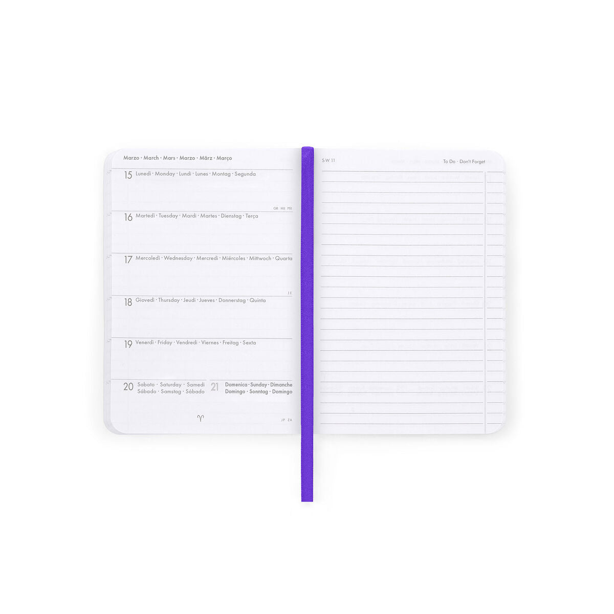 Legami - 16-Month Weekly Photo Günlük 2026/2027 - Çiçekler - Küçük ile Defter