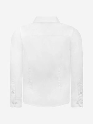 Emporio Armani Boys Cotton Long Sleeve Branded Shirt