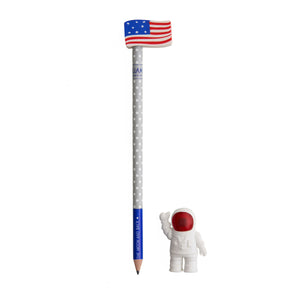 Legami - Set of 2 Erasers and 1 Pencil - To Moon and Back