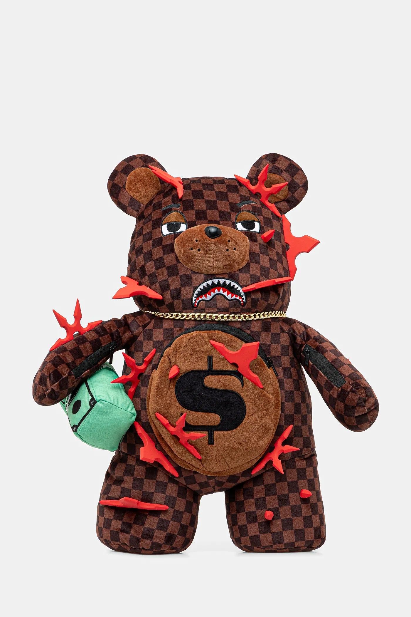 Sprayground - Backpack Sprayground в Kahverengiо малък размер с десен 910B7109NSZ