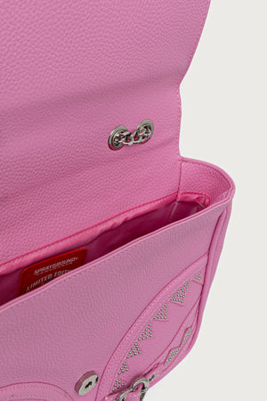 Sprayground - Women's faux leather crossbody bag BABY BEAR BADDIE Pink 910B9571NSZ