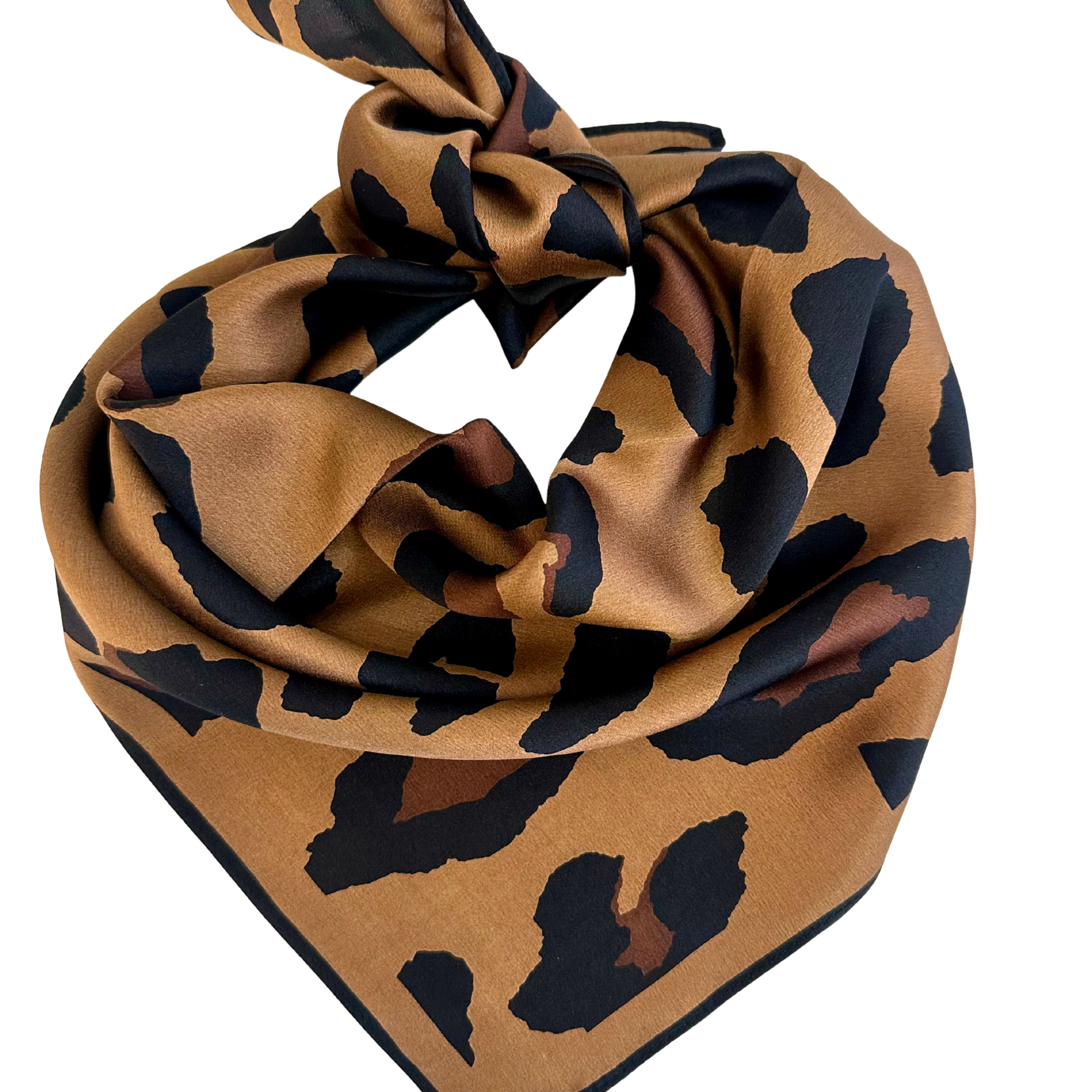 Baveal - Ambre Noir 100% Mulberry Silk Shawl 65 cm