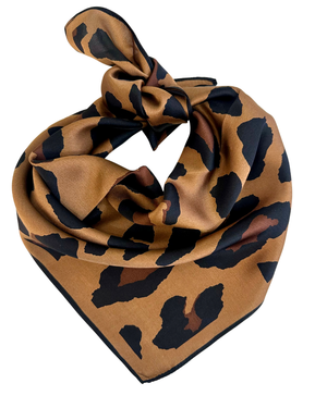 Baveal - Dark Amber 100% Mulberry Silk Scarf 65 cm