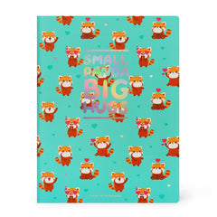 Legami - B5 Lined Notebook with Illustrated Hard Cover - Red Panda