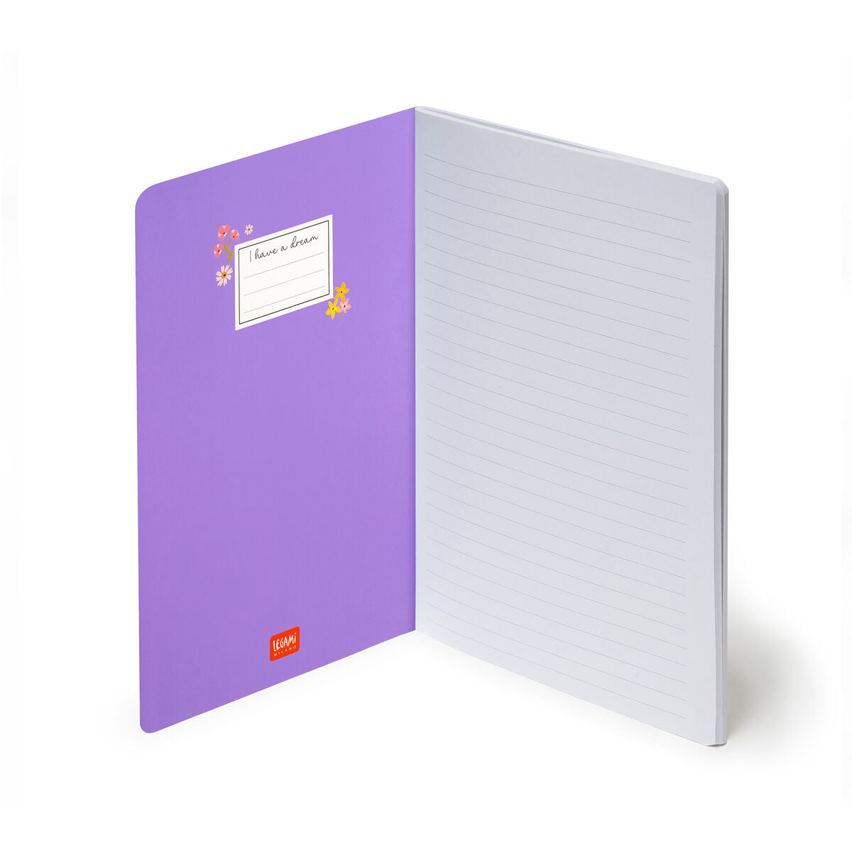 Legami - B5 Lined Defter ile Illustrated Hard Kılıf - Çiçekler