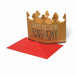 Legami - 3D Greeting Card - Happy Birthday - King Crown