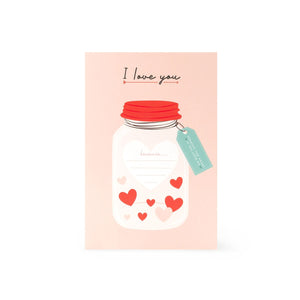 Legami - I Love You Scratch-and-Reveal Greeting Card - Heart - Scratch Card
