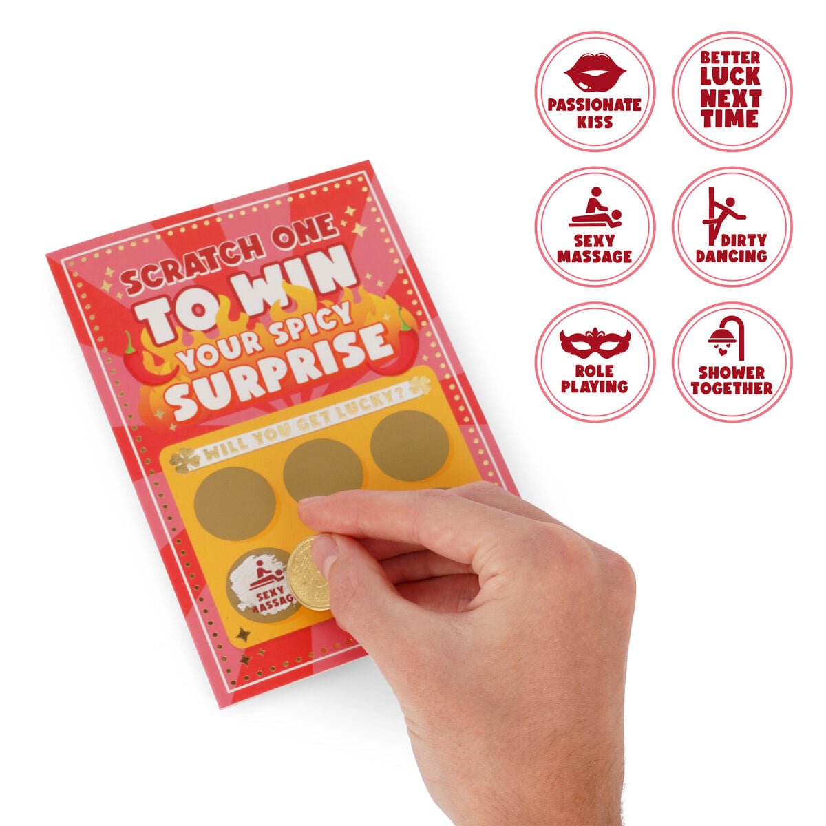 Legami - Scratch-Off Pop-Up Spicy Greeting Card - Scratch Card