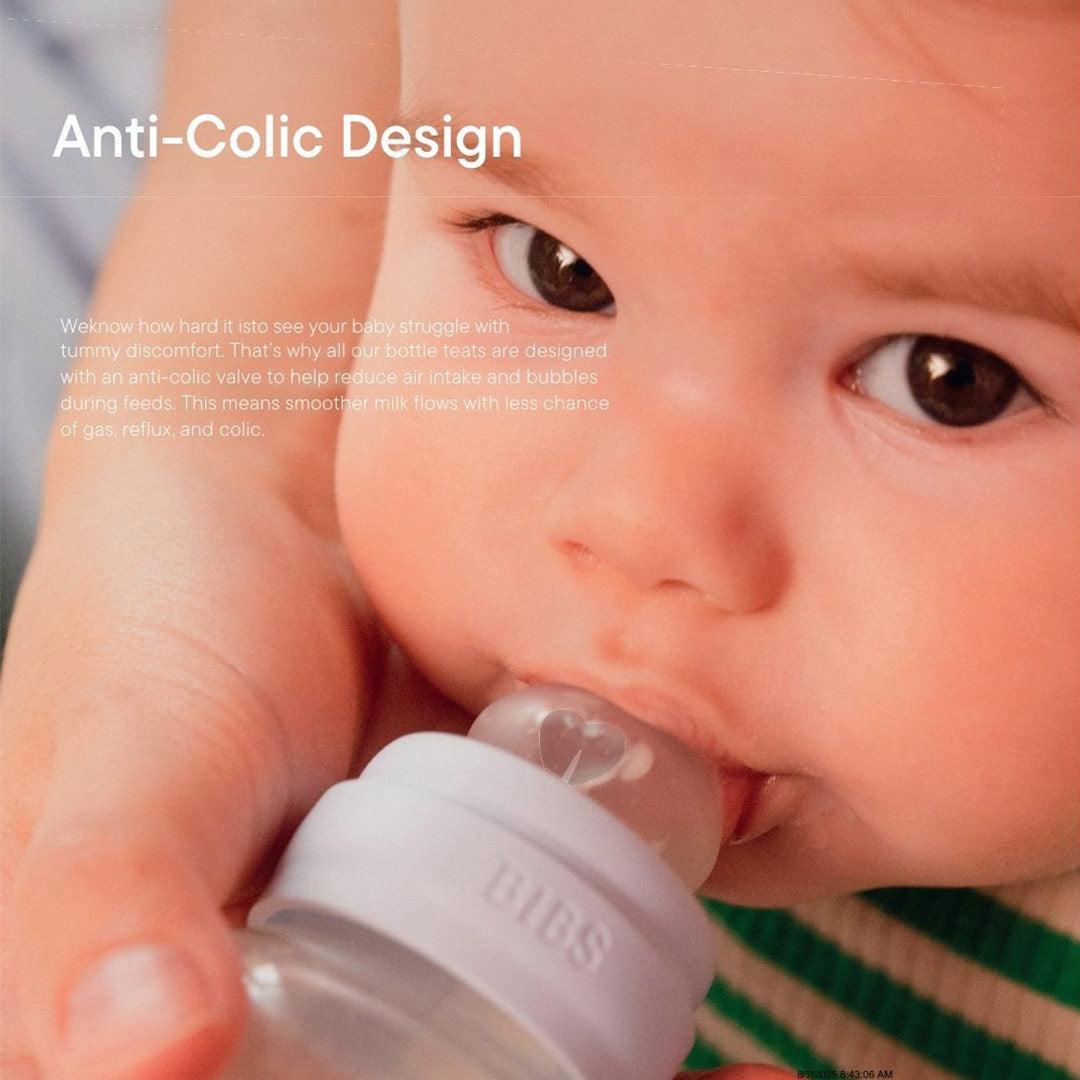 BIBS Baby Glass Bottle Complete Set - Ivory-Baby Bottles-Ivory-110ml | Natural Baby Shower