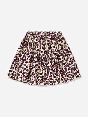 Bonpoint Girls Suzon Cotton Skirt in Multicolour
