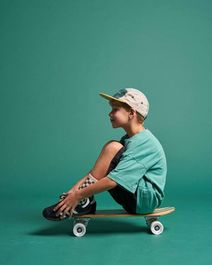 Roarsome - Adventure Club - Çocuklar İçin Yeşil 5 Panelli Şapka