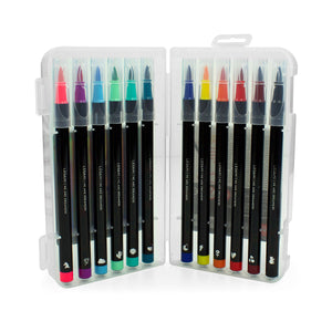Legami - Seti 12 Brush Markers in Bright Colours - Brush Markers