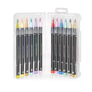 Legami - Set of 12 Brush Markers in Pastel Colors - Brush Markers