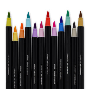 Legami - Set of 12 Brush Markers in Pastel Colors - Brush Markers