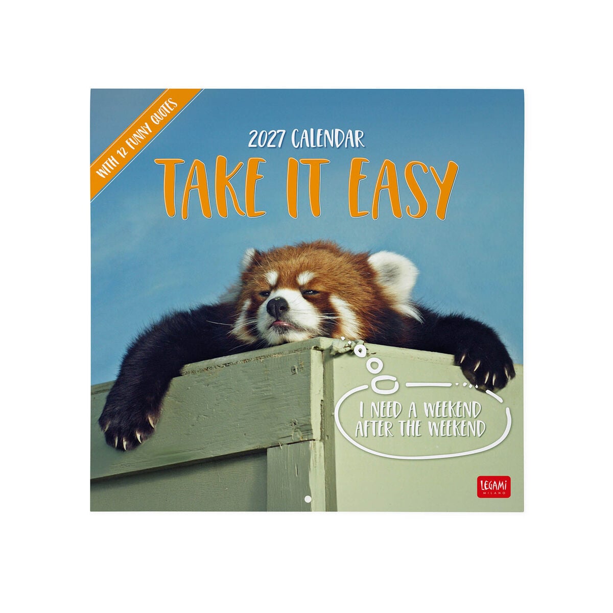 Legami - Take It Easy 2027 Wall Takvim - 30 x 29 cm