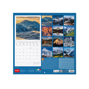 Legami - Mountains 2027 Wall Calendar - 30 x 29 cm