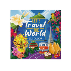 Legami - Let's Travel World 2027 Wall Calendar - 30 x 29 cm