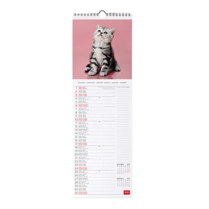 Legami - Kittens 2027 Wall Calendar - 16 x 49 cm