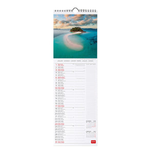 Legami - Vitamin Sea 2027 Wall Calendar - 16 x 49 cm